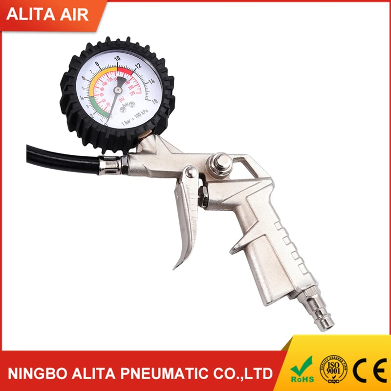 0-220psi Air Tyre Inflator with Gauge for Car Van Tire Tool Tire Inflator Gauge Gun Pressure Guage Tester Air Compressor