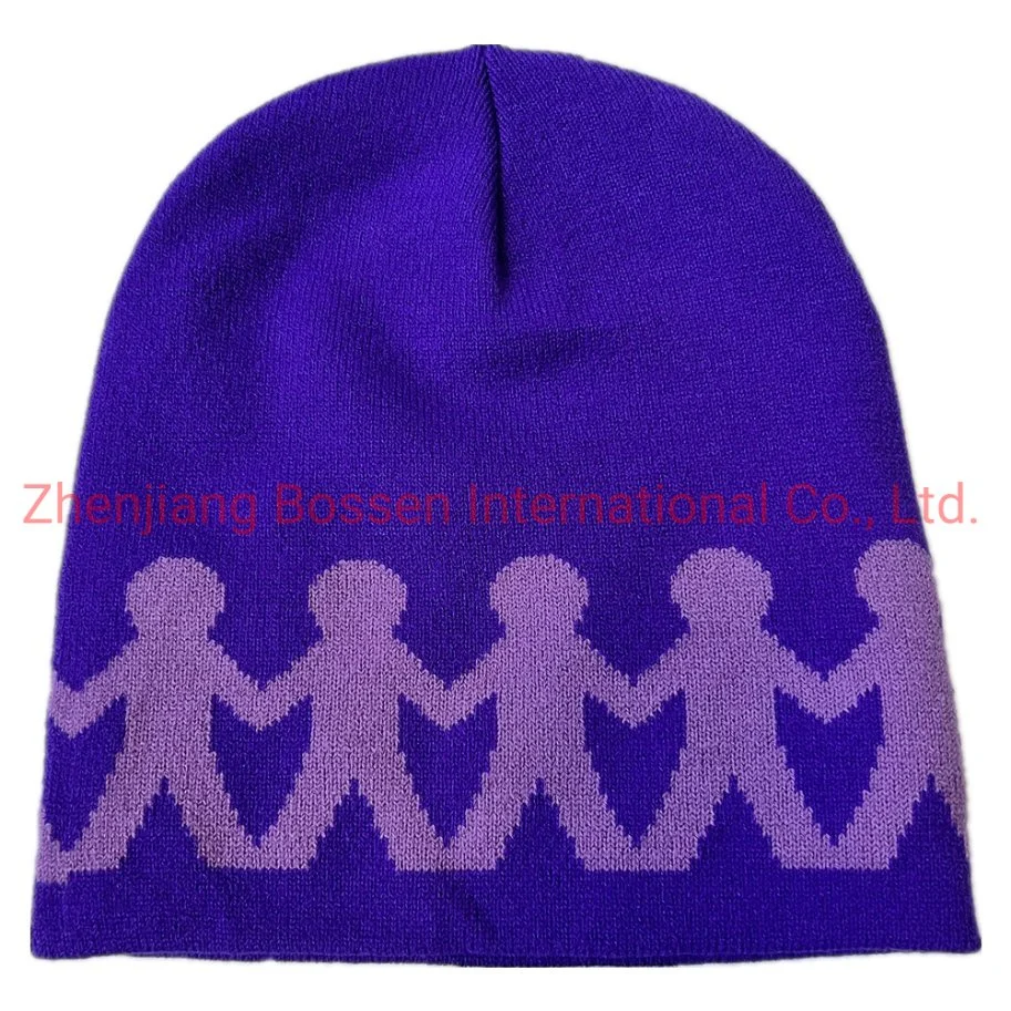 Gorro de inverno com gorro de inverno Heather Daily Design personalizado com gorro China Beanie Gorro de malha quente