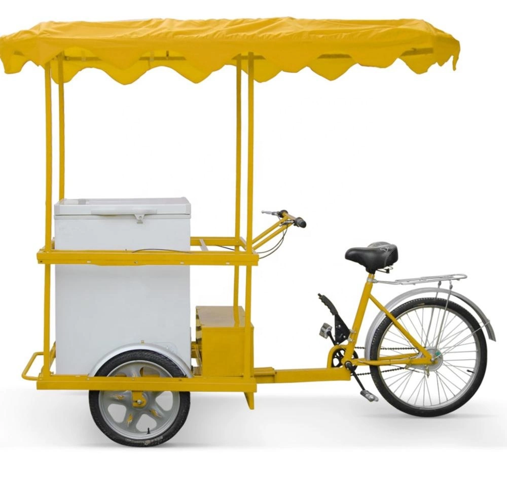 La crème glacée solaire congélateur 3 roue vélo pour l'Afrique