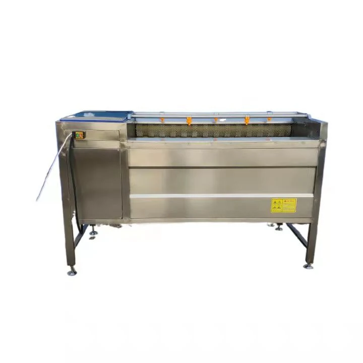 Lavage automatique de la pomme de terre et le pelage Machine automatique de pommes de terre à petite échelle commerciale de la brosse de l'équipement de peeling prix bon marché pour la vente