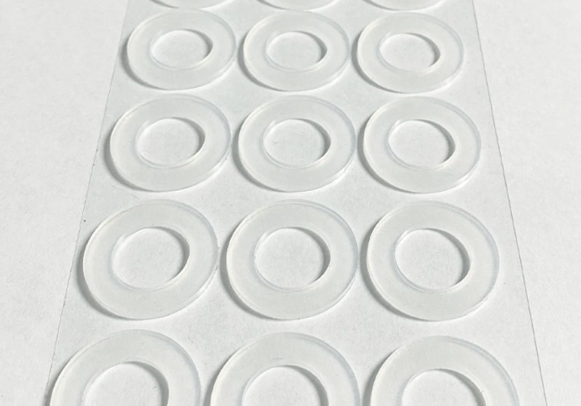 Food Grade Transparent Non-Slip Waterproof Foot Mat Self-Adhesive Silicone Flat Gasket Wholesale/Supplier