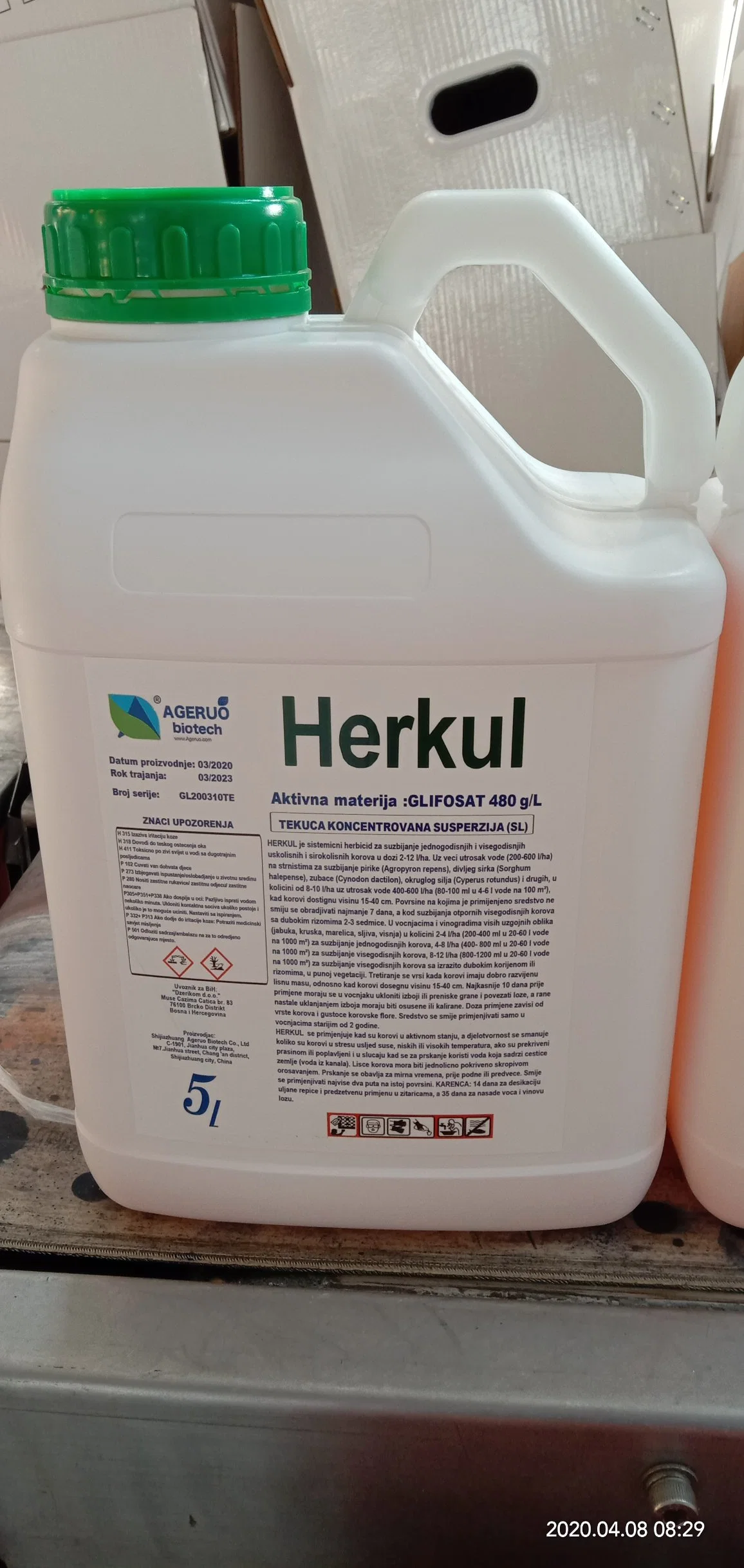 Precio más bajo al por mayor herbicida de la maleza glifosato 41%SL 480g/L 360g/L. SL Productos químicos agrícolas