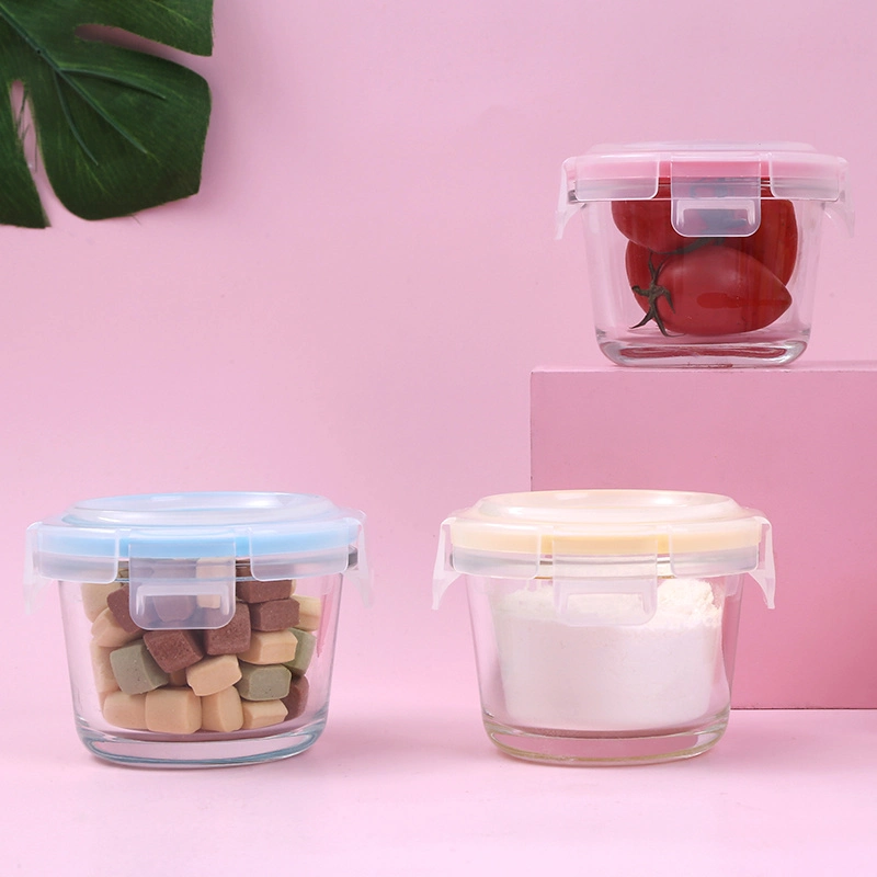 Hi-Borosilicate Glass Food Packaging Storage Containers /Bowel with PE Lids