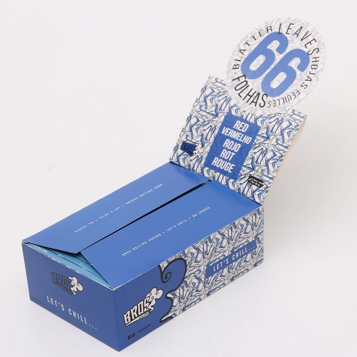 Bros Rolling Paper Natural Material Good Design and Package 110mm, 78mm