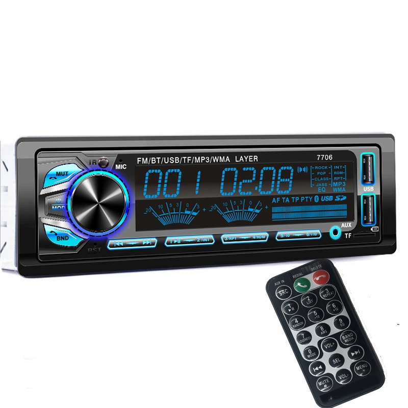 Audio de voiture lecteur MP3 radio FM en charge Bluetooth SD USB