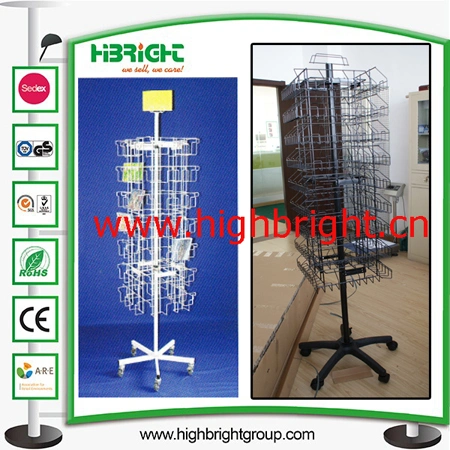 12 Hooks Spinner Floor Rotating Display Stand