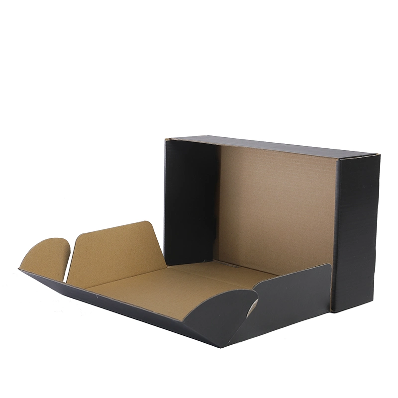 Eco friendly Caja de papel negro mate