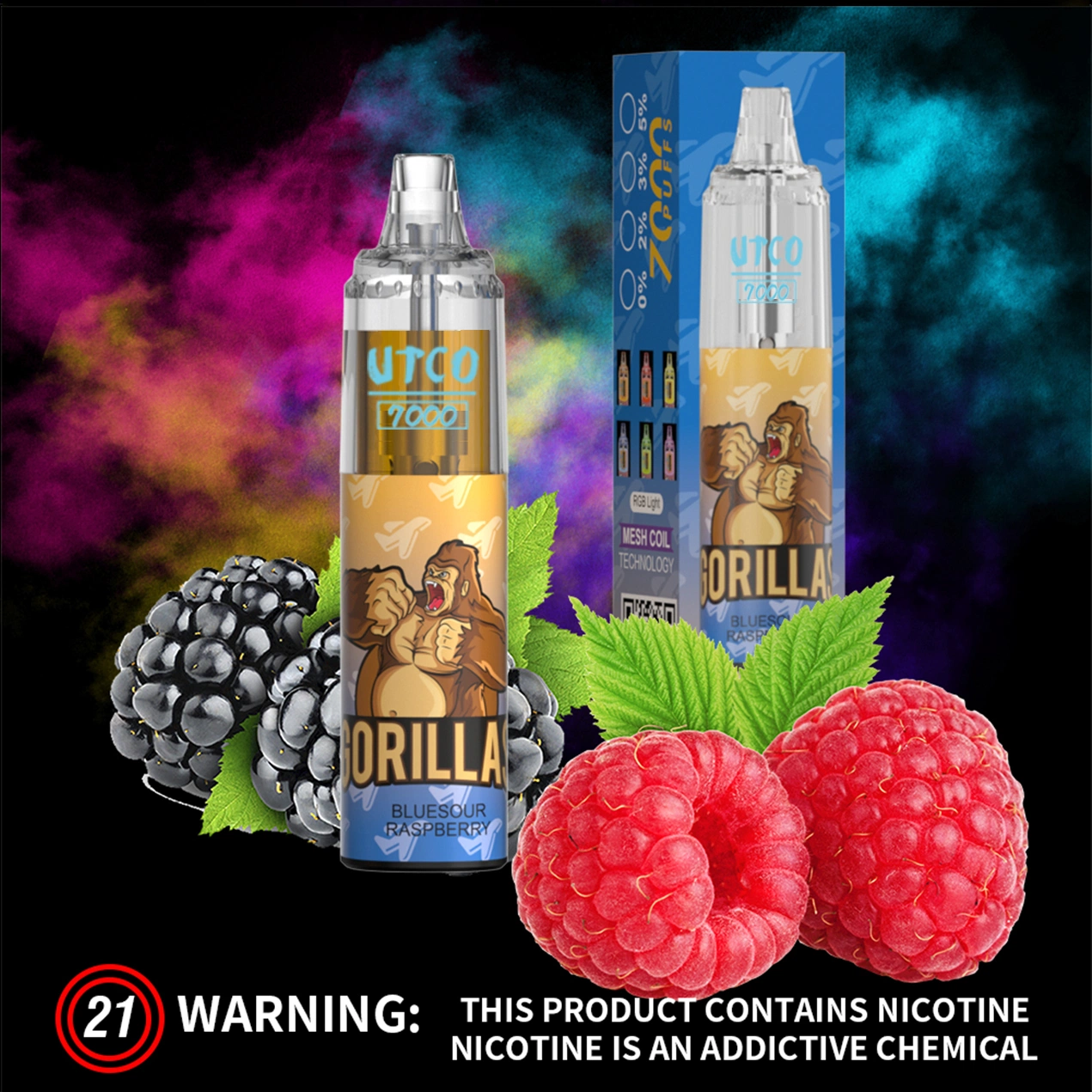 2023 Wholesale/Supplier I Vape Disposable/Chargeable Vape Pen Randm Tornado 7000 Puffs 5%Nic