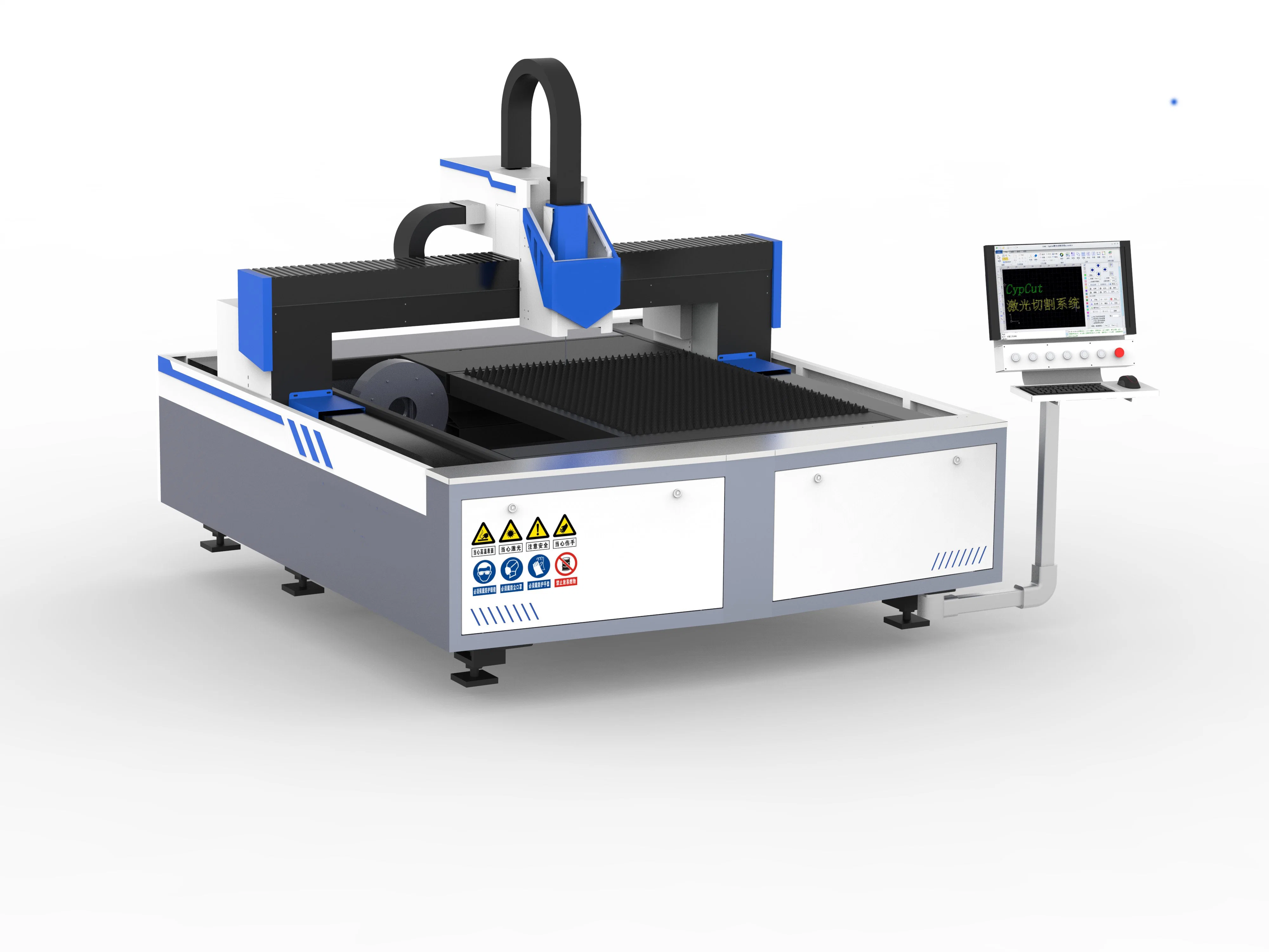 2000W económica 3000W Máquina de corte láser para chapa y tubo máquina CNC