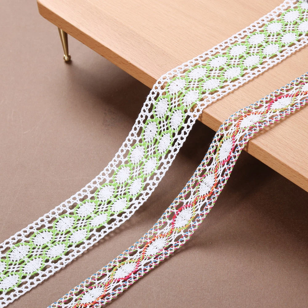 Color Cotton Crochet Lace Ribbon Garment Sewing Decorative