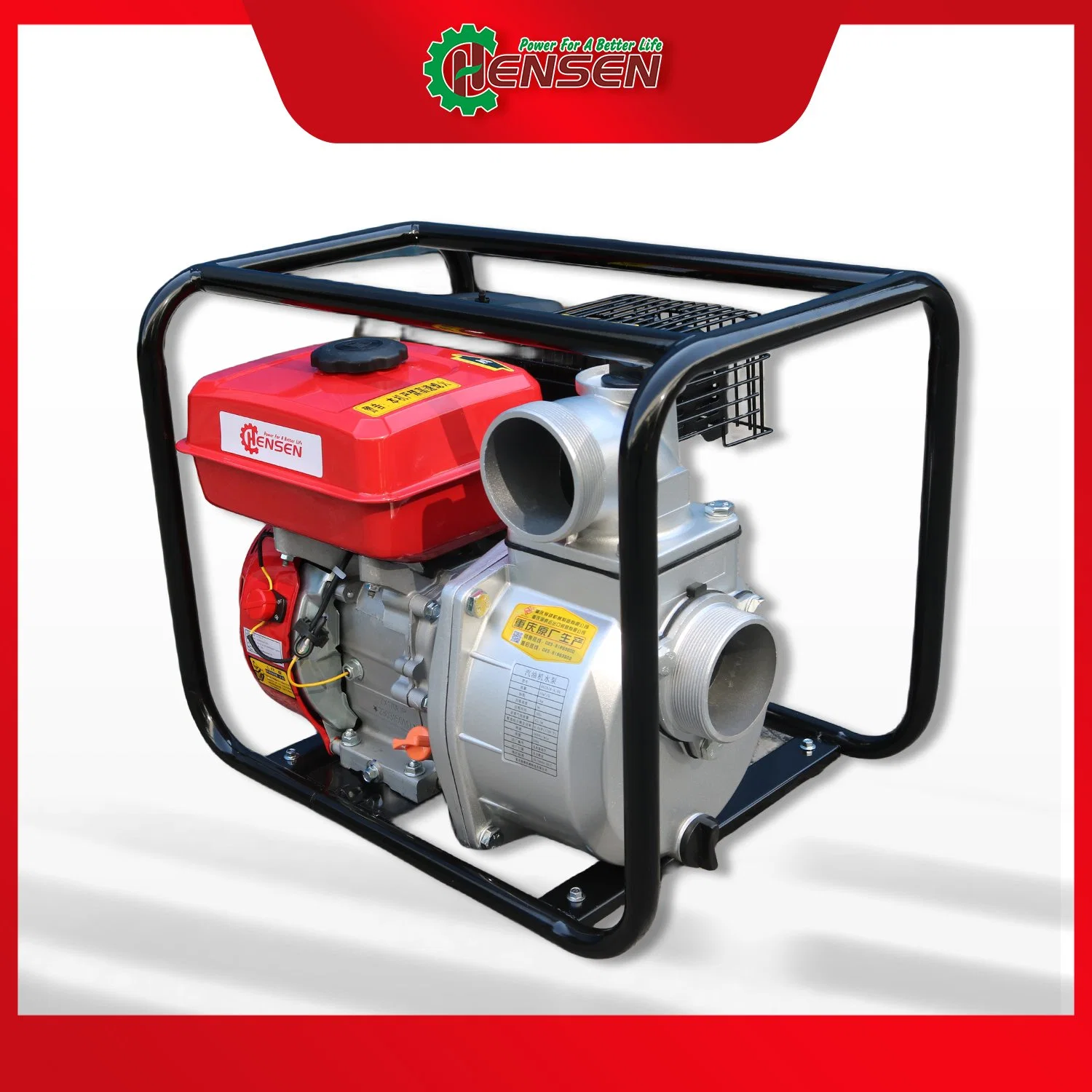 Irrigation Water Pump Driven by 9L Large Fuel Tank Gasoline Engine