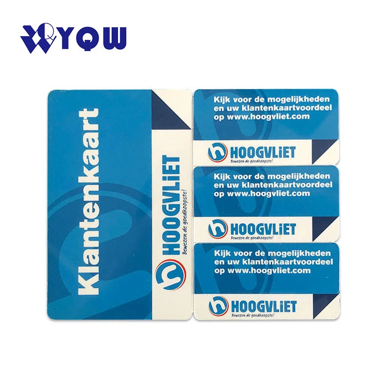 Customized Printing PVC 3 in 1 Mini Loyalty Combo Card Gift Card
