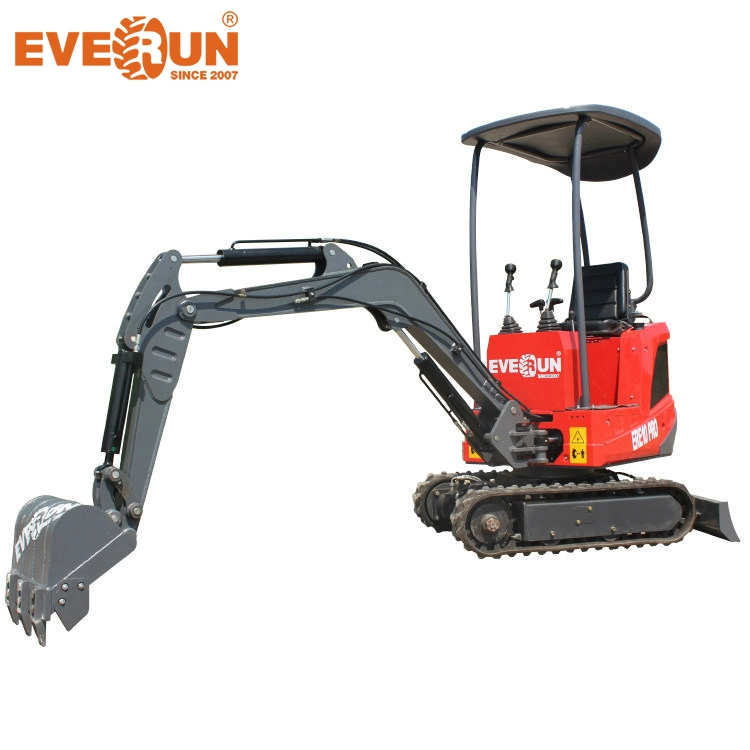 Everun Ere10pro 1t / ERE18 1.8t / ERE60 6t / ERE360 36t CE EPA Buckets Compact Machinery Small Household Mini Crawler Micro Diggers Excavator for Sale