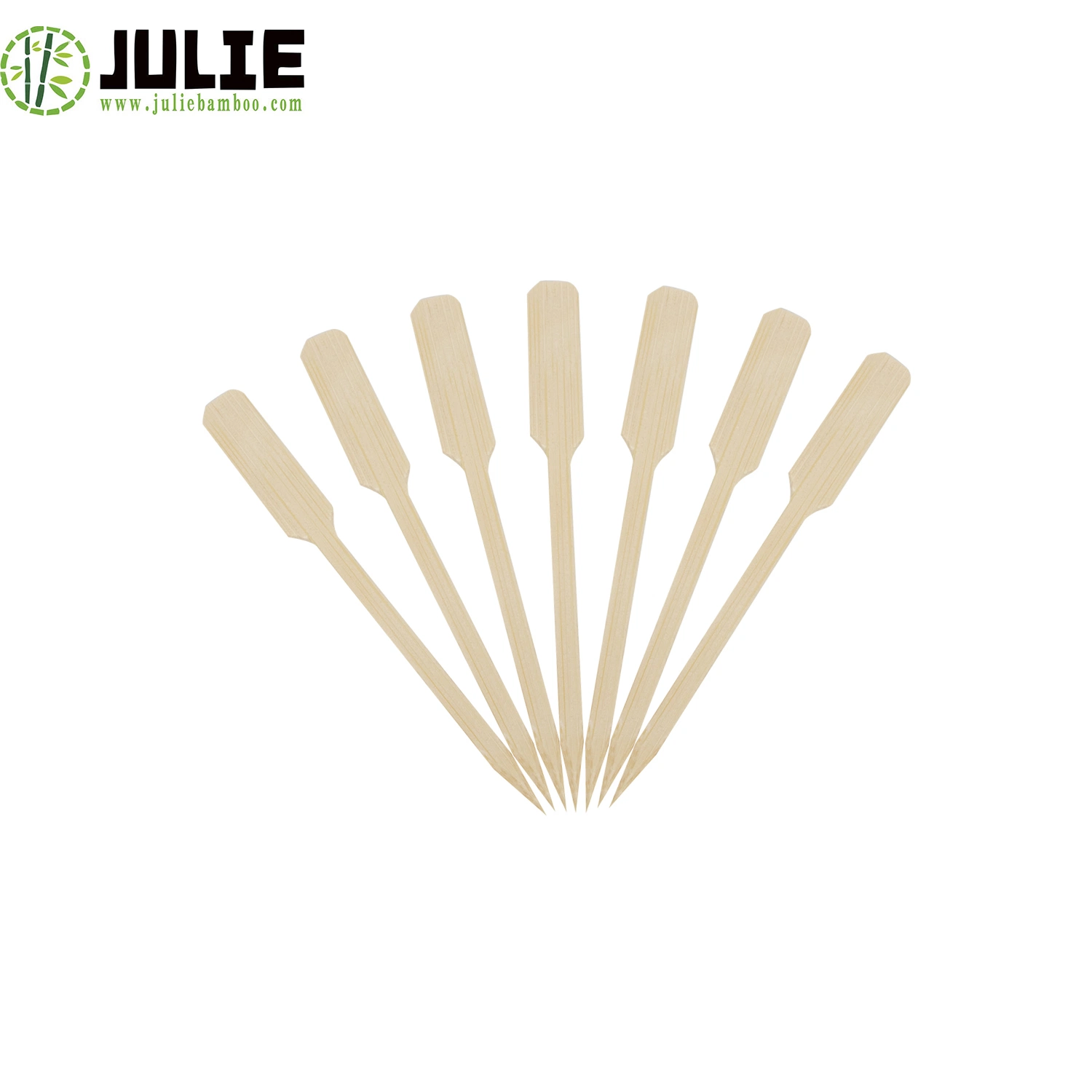 Food Grade Eco-Friendly High quality/High cost performance Bamboo Paddle Skewer Flat Skewer for BBQ