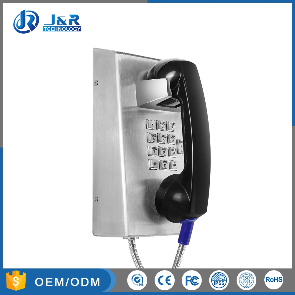 Vandal Resistant Inmate Telephone, SIP/VoIP Prison Phone with Volume Control Button