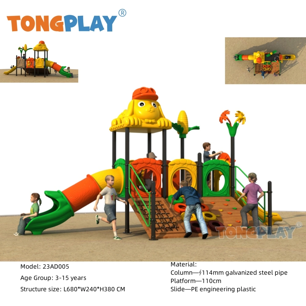 Fantasy Serie Slide Outdoor Spielplatz Kunststoff-Ausrüstung Kinder Spielzeug Kinder Kletterset Für Unterhaltung