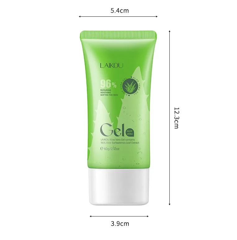 Comercio al por mayor de la piel orgánicos cuidado CALMANTE 60 ml Gel Hidratante Piel de Suavizado de tubo de gel de Aloe Vera