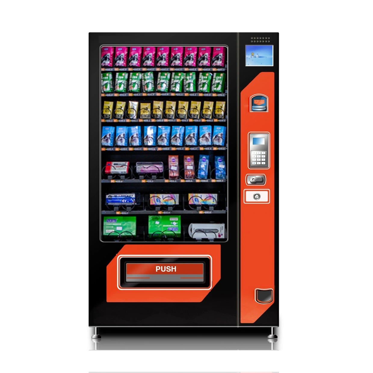 Automatic Cold Healthy Food Combo Vending Machines, Snack Food Drink Vending Machine