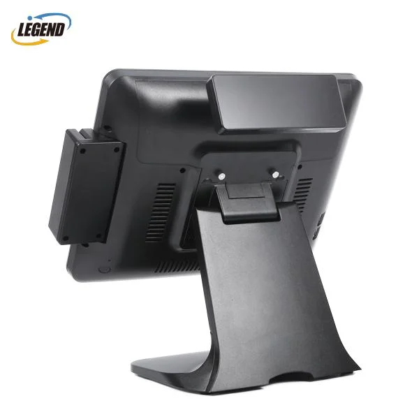 Double écran tactile 15" tout en un seul terminal POS caisse enregistreuse avec afficheur client 9,7"