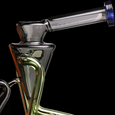 Vidrio Hookah vidrio humo tubería vidrio agua aceite de la parte trasera Reciclador de RIG DAB Rig