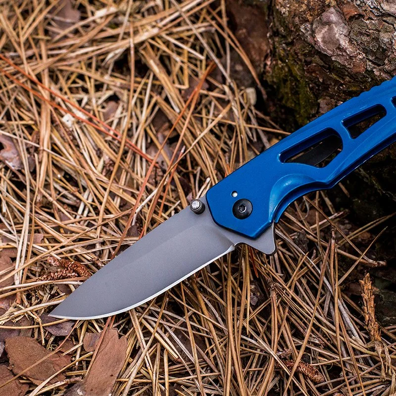 New Arrival 3Cr13 Blade Folding Knife Outdoor Camping Survival Tool with Aluminum and Steel Handle