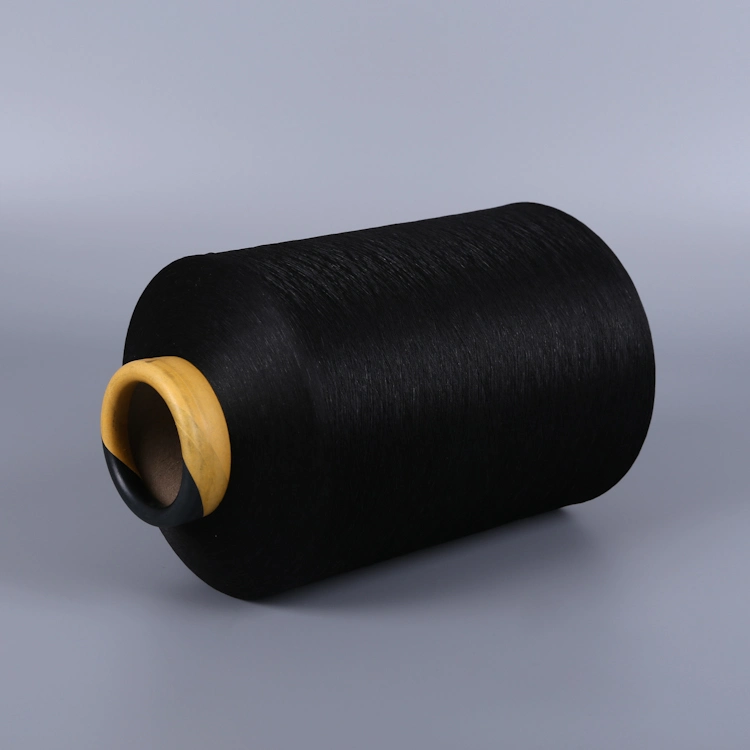 Nylon Air Covered Spandex Yarn 4075D/24f Acy AA Grade Color Yarn/White/Black