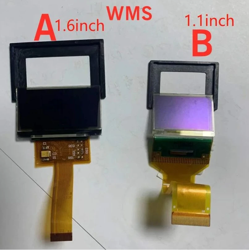 زر وحدة شاشة LCD كبيرة الحجم WMS OLED المخصصة مقاس 1.6 بوصة