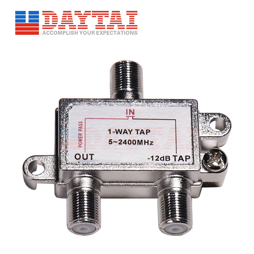 5-2400 MHz CATV RF Tap and Splitter 1 Way Satellite Tap