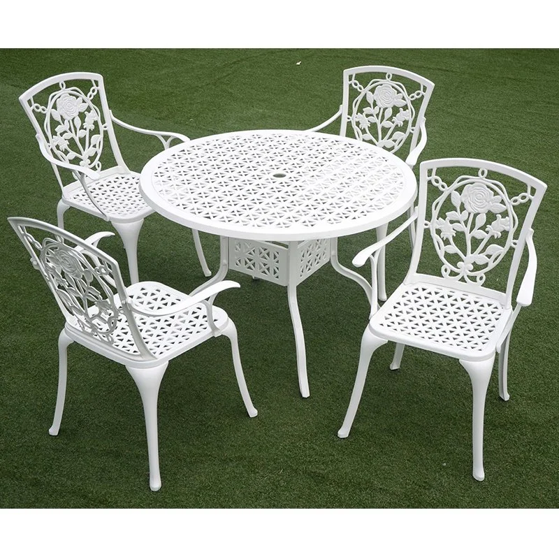 Cast Aluminum Patio Furniture Outdoor Garden Furniture Padova Round Dining Table