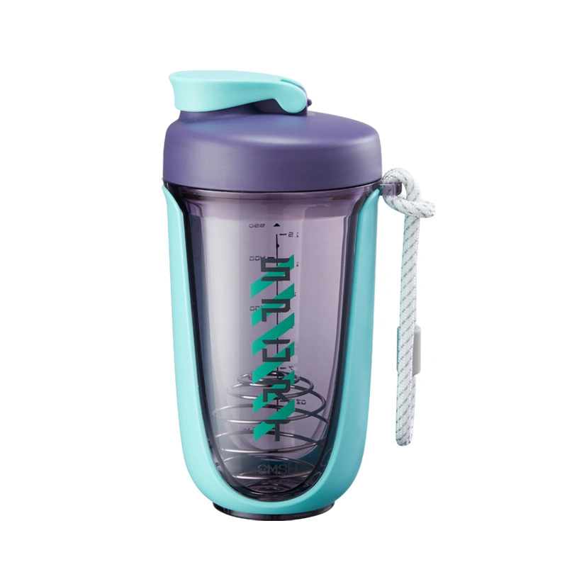 Grau alimentício 590ml ginásio exterior proteína premium de desporto garrafa de água do sacudidor Protein Shake Cup