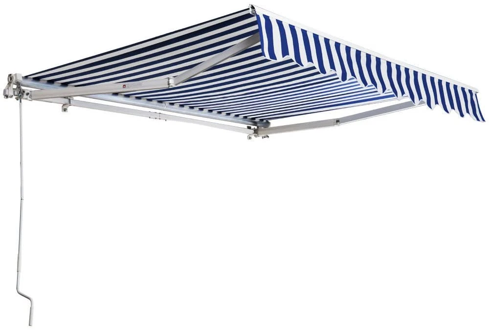 Manual Patio Canopy Retractable Awning Sunshade Shelter Outdoor