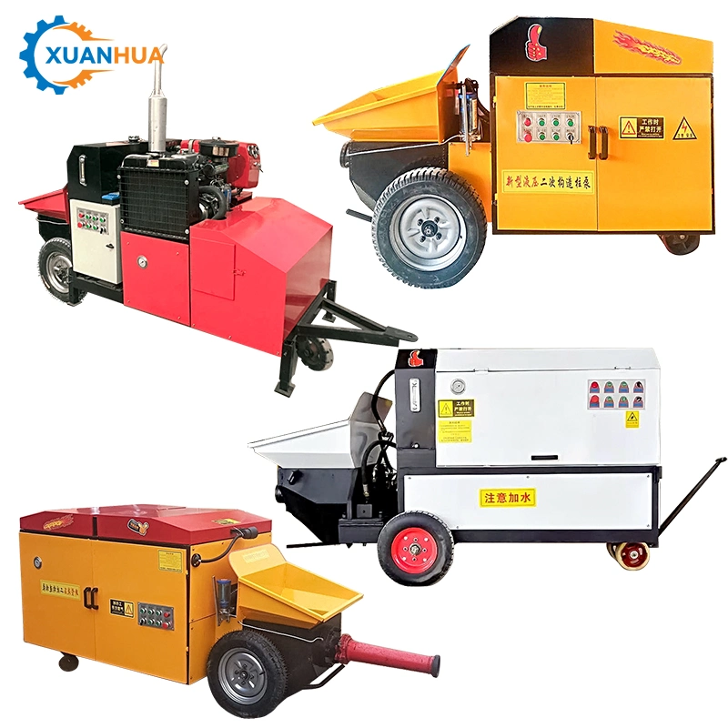 Self-Leveling Pouring Large Particle Pouring Fine Mortar Concrete Delivery Grouting Pump Secondary Structure Column Pump
