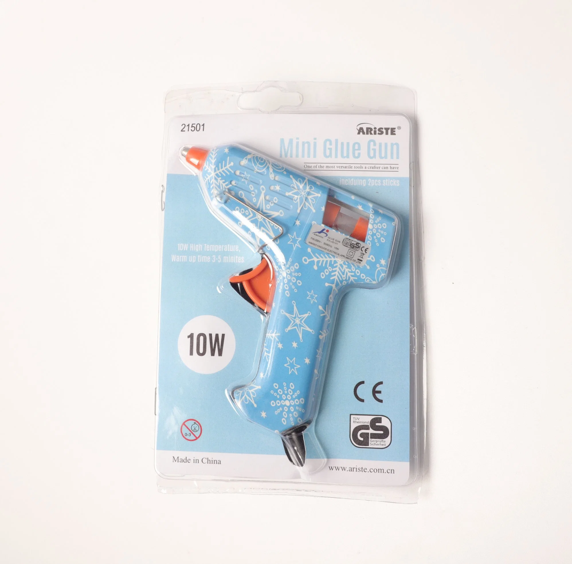 21501 10W Hot Glue Gun with Two Glue Sticks Is Suitable for DIY