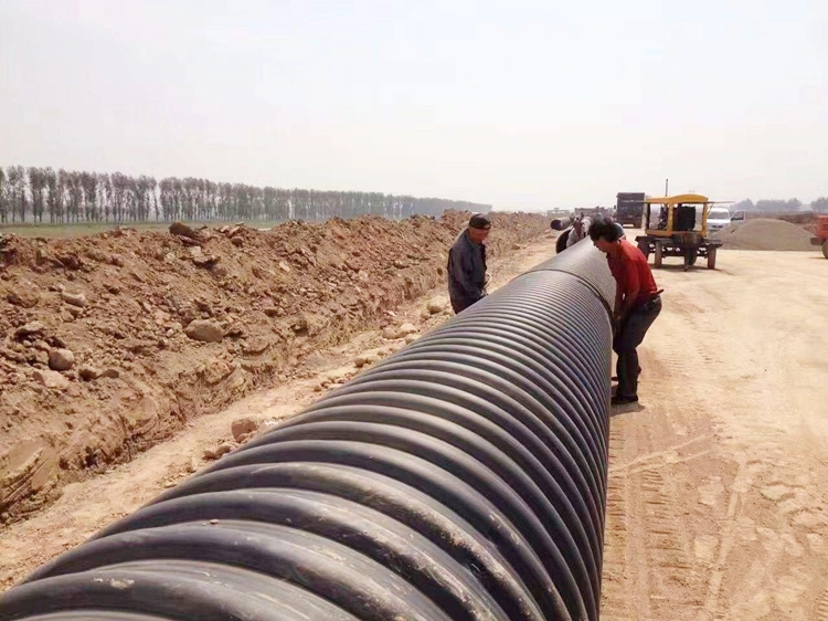 HDPE Double Wall Corrugated Black Polyethylene Pipe for Drainage