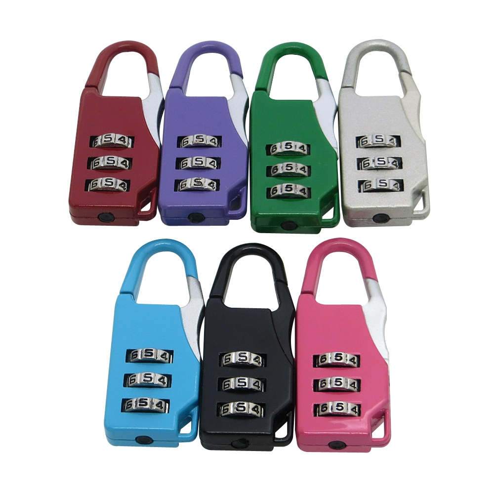 Mini Padlock Travel Suitcase Luggage Security Password Lock 3 Digit Combination Lock