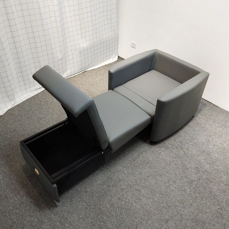 Billige Preis Fabrik-Versorgung Modernes Leder High Back Folding Pullout Schlafsofa