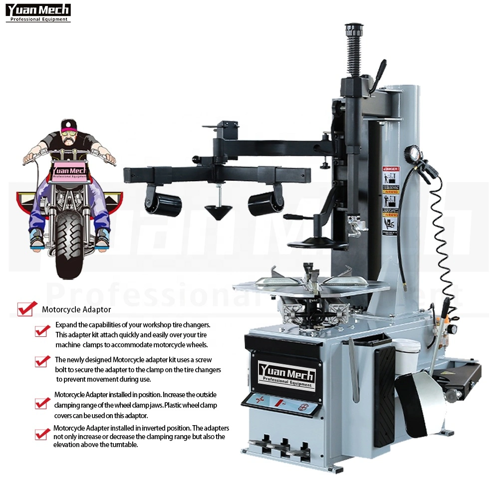 Full Automatic Outside 10-22" Clamping Tilting Arm Tire Changer CE for Car & Motorcycle CE Vehicle Equipment