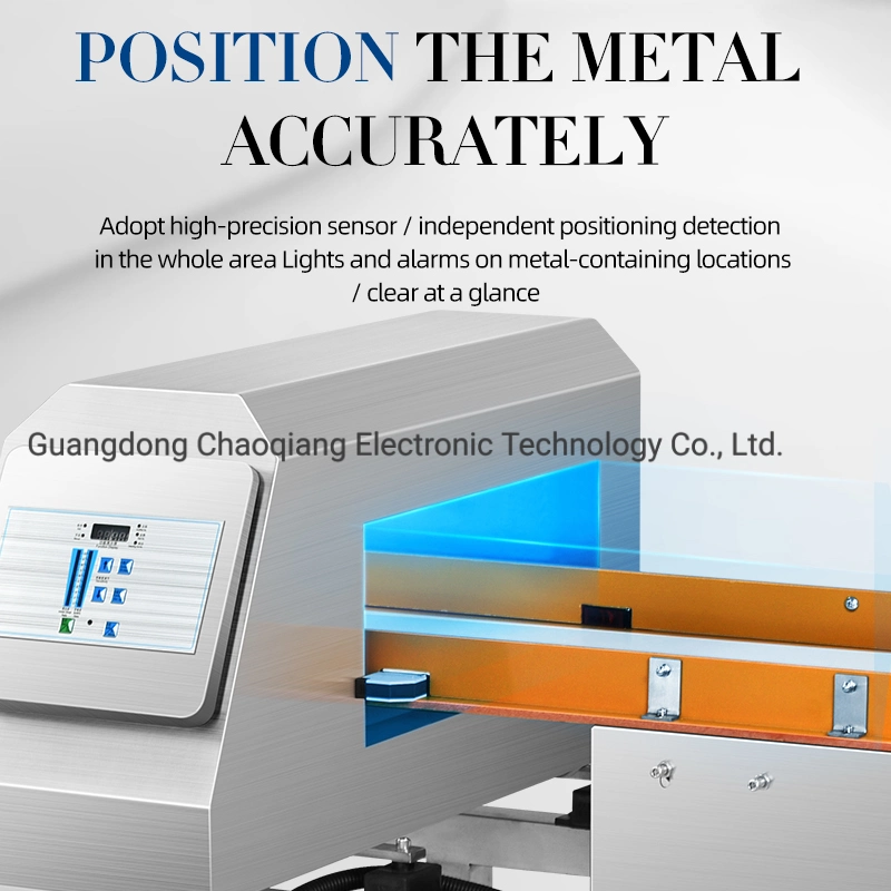 Conveyor Belt System with Metal Detector Equipment for Food and Cosmetic