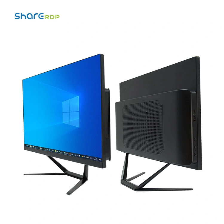 Sharerdp All-in-One Computer Desktop 23.8" FHD IPS-Grade LED Core I7 Optional Touch Screen DVD RW Webcam Powerful Office PC