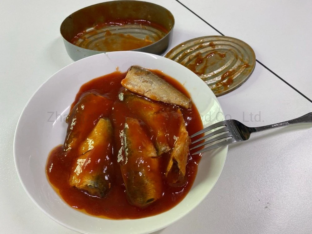 Canned Seafood Sardine Canned in Tomato Sauce/in Sunflower Oil Oval Can with Customized Brands