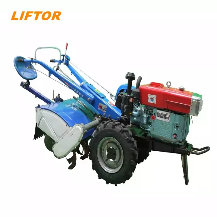 8HP 9HP 10HP 12HP 15HP 18HP 20HP 22HP Small Two Wheel Hand Agriculture Tractor Power Tiller Mini Farm Walking Tractor Agricultural Machinery Parts for Sales