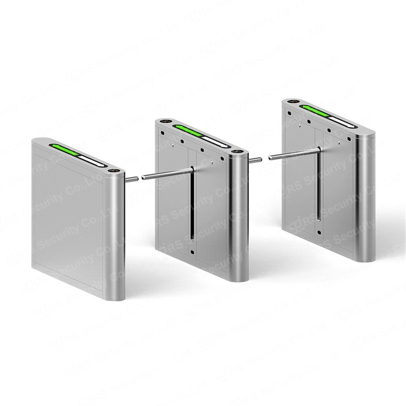 Advanced Cylinder Card Swiping Optical Turnstile Manual Campus Drop Arm Barrier Doors