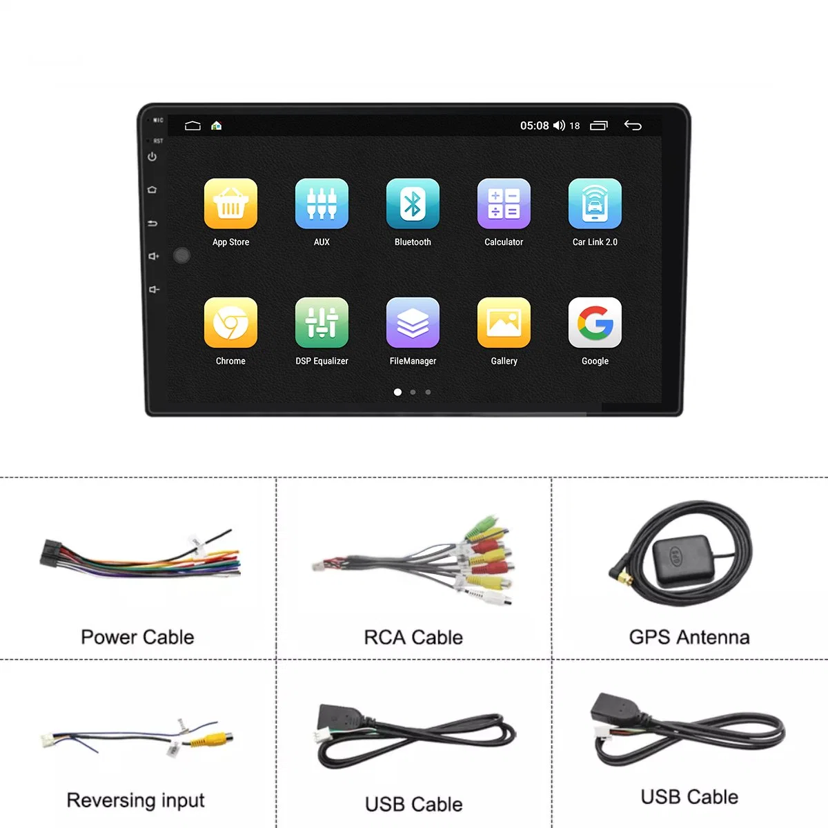 13 pouces IPS écran tactile plein écran vidéo de voiture GPS Multimédia Lecteur Universal car radio Music Audio Player