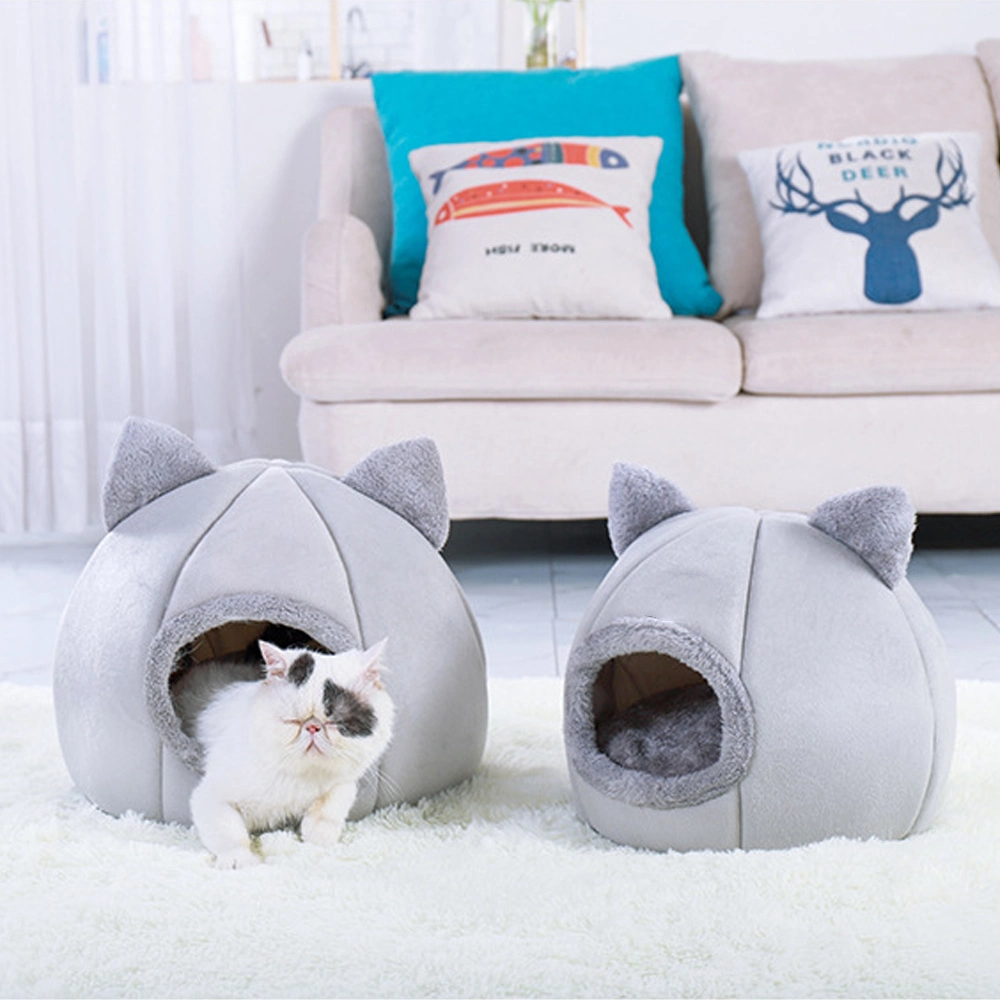 New Deep Sleep Comfort in Winter Pet Bed for Cat's House Products Pets Tent Cozy Cave Beds Indoor