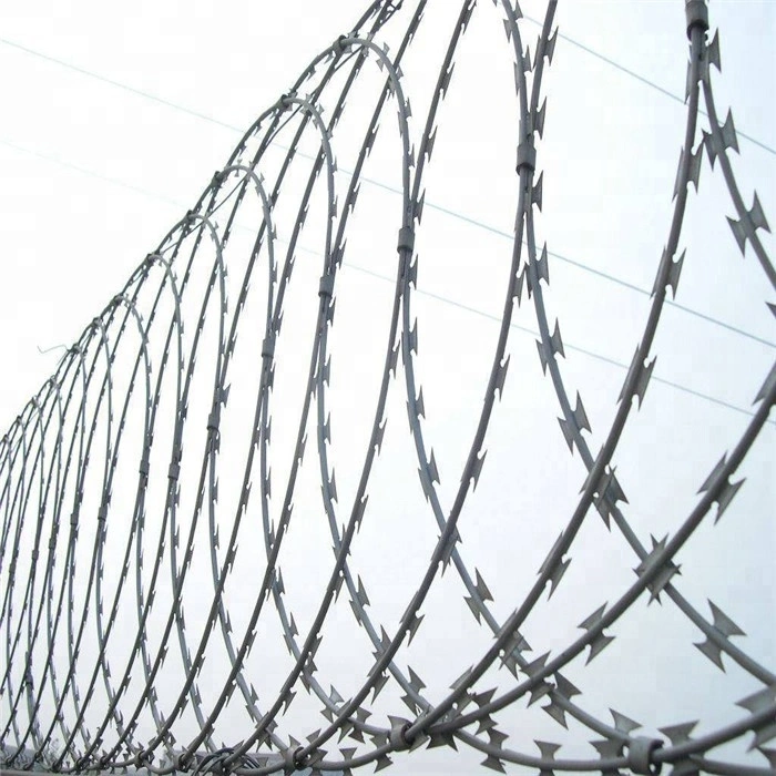 Whole Sale Price Industry Grade High Quality Galvanized Razor Barbed Wire for Fence Protection Security Purpose