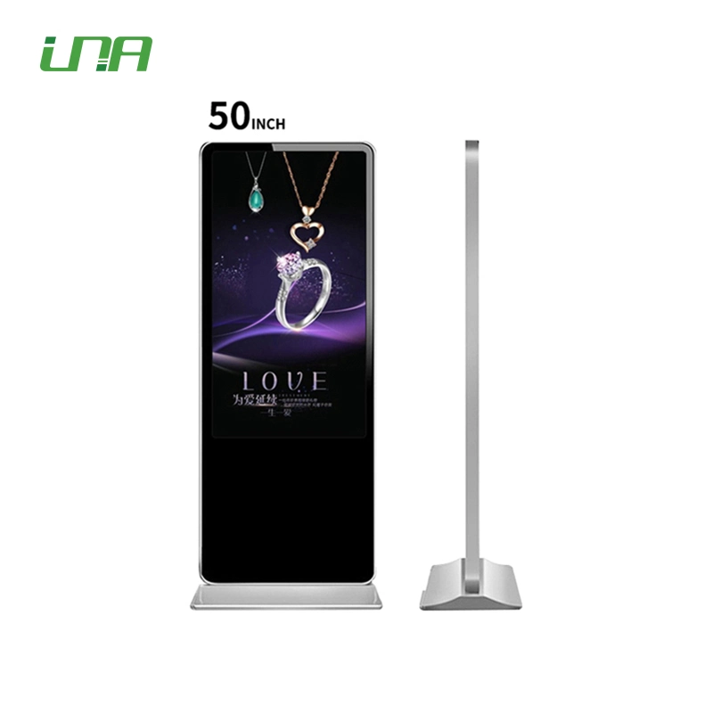 Metal Standing Aluminium Frame LED Screen LCD Digital Display for Restaurant Menu