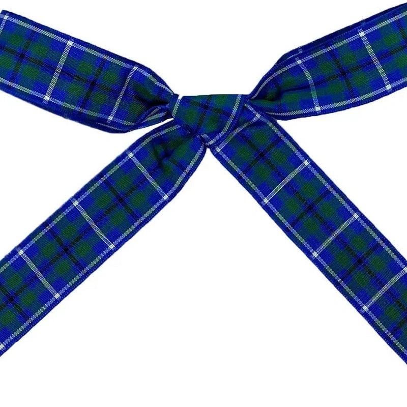 Wholesale/Supplier 1&prime; &prime; Wide Plaid Ribbon Colorful Gingham Plaid Wreath Making Plaid Ribbon for Gift Packing