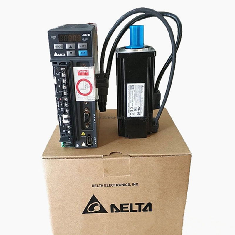 Delta 750W Servo Drive+ Servo Motor Asd-A2-0721m+Ecmac20807ss + 12m Cables Set