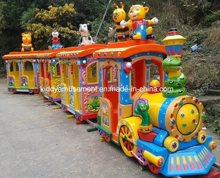 Ce Amusement Park Rides Track Electric train for Playground