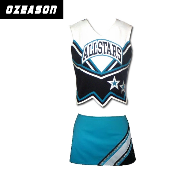 Factory Cheap Wholesale/Supplier Women Cheer Costume for Basketball Competition Blank Color Cheerleading Uniform